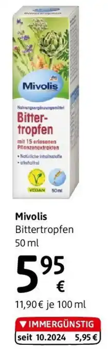 dm Mivolis Bittertropfen Angebot