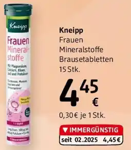 dm Kneipp Frauen Mineralstoffe Brausetabletten Angebot