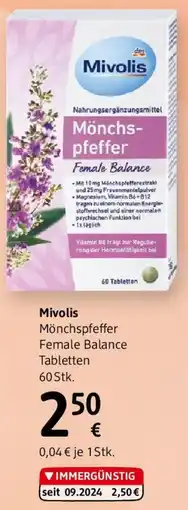 dm Mivolis Mönchspfeffer Female Balance Tabletten Angebot