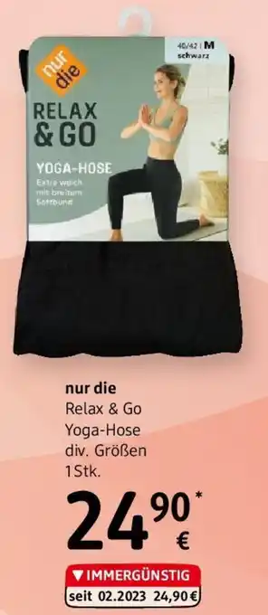 dm nur die Relax & Go Yoga-Hose Angebot