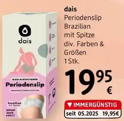dm dais Periodenslip Brazilian mit Spitze Angebot