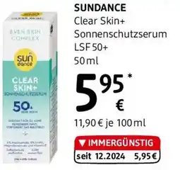 dm Sundance Clear Skin+ Sonnenschutzserum LSF 50 Angebot