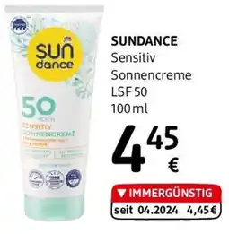 dm Sundance Sensitiv Sonnencreme LSF 50 Angebot