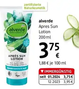 dm alverde Apres Sun Lotion Angebot