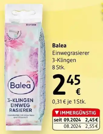dm Balea Einwegrasierer 3 Klingen Angebot