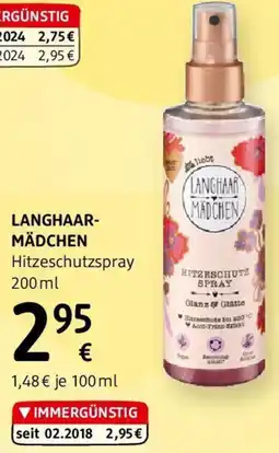 dm Langhaar mädchen Hitzeschutzspray Angebot