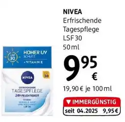dm Nivea Erfrischende Tagespflege LSF 30 Angebot