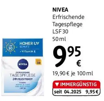 dm Nivea Erfrischende Tagespflege LSF 30 Angebot