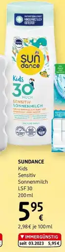 dm Sundance Kids Sensitiv Sonnenmilch LSF 30 Angebot