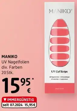 dm Maniko UV Nagelfolien Angebot