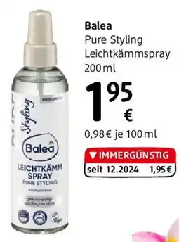 dm Balea Pure Styling Leichtkämmspray Angebot