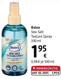 dm Balea Sea Salt Texture Spray Angebot