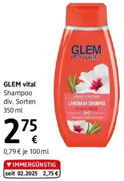dm GLEM vital Shampoo Angebot