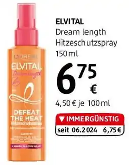 dm Elvital Dream length Hitzeschutzspray Angebot