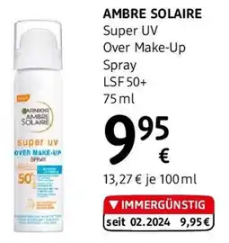 dm Ambre Solaire Super UV Over Make-Up Spray LSF 50 Angebot