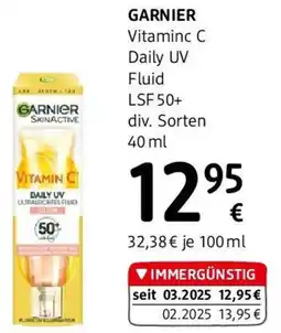 dm Garnier Vitaminc C Daily UV Fluid LSF 50 Angebot