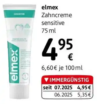 dm Elmex Zahncreme sensitive Angebot