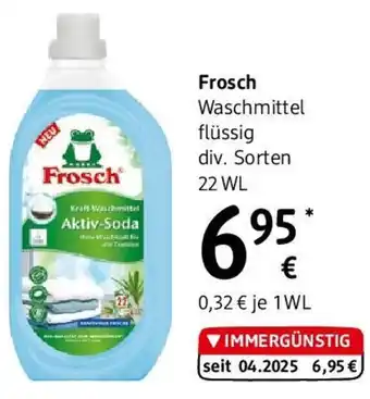dm Frosch Waschmittel flüssig Angebot