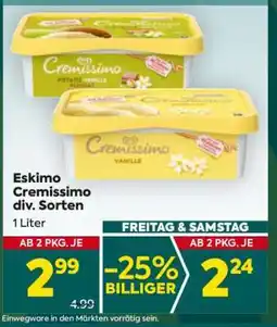 Billa Eskimo Cremissimo div. Sorten Angebot