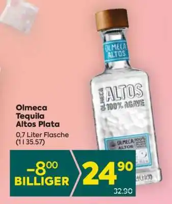 Billa Olmeca Tequila Altos Plata Angebot