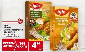 Billa Iglo feinste Backhendlstreifen div. Sorten Angebot
