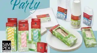 Maximarkt Simpex Basic Celebration Papiertrinkhalme Angebot