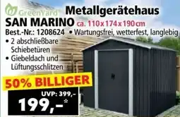 Norma Green Yard Metallgerätehaus San Marino Angebot