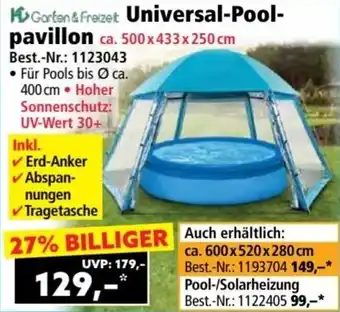 Norma Garten & Freizeit Universal-Poolpavillon Angebot