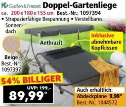 Norma Garten & Freizeit Doppel-Gartenliege Angebot