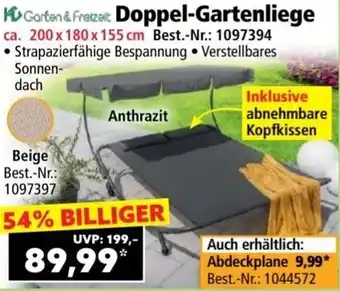 Norma Garten & Freizeit Doppel-Gartenliege Angebot