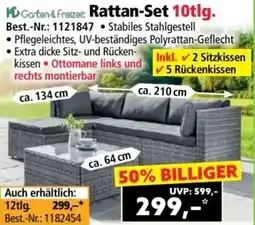 Norma Garten & Freizeit Rattan-Set Angebot