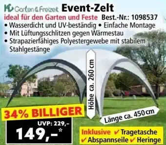 Norma Garten & Freizeit Event-Zelt Angebot