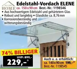 Norma Edelstahl-Vordach ELENE Angebot