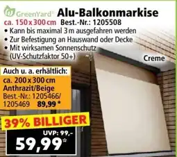Norma Green Yard Alu-Balkonmarkise Angebot