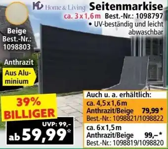 Norma Seitenmarkise Angebot