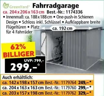 Norma Green Yard Fahrradgarage Angebot