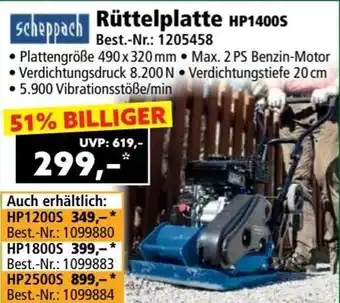 Norma Scheppach Rüttelplatte Angebot