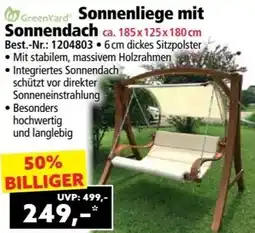 Norma GreenYard Sonnenliege mit Sonnendach Angebot
