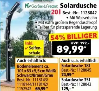 Norma Garten & Freizeit Solardusche Angebot