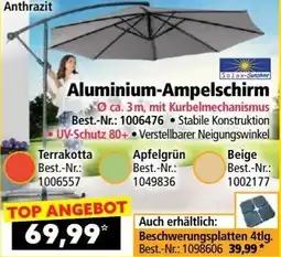 Norma Aluminium-Ampelschirm Angebot