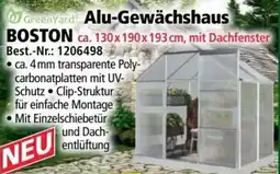 Norma GreenYard Alu-Gewächshaus BOSTON Angebot