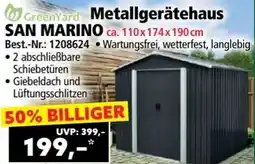 Norma GreenYard Metallgerätehaus SAN MARINO Angebot