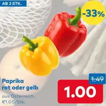 T&G Paprika rot oder gelb Angebot