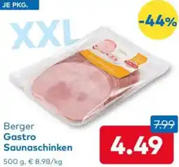 T&G Berger Gastro Saunaschinken Angebot