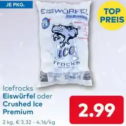 T&G Icefrocks Eiswürfel oder Crushed Ice Premium Angebot