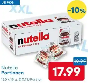 T&G Nutella Portionen Angebot