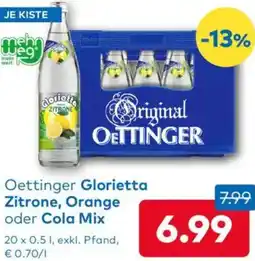 T&G Oettinger Glorietta Zitrone, Orange oder Cola Mix Angebot