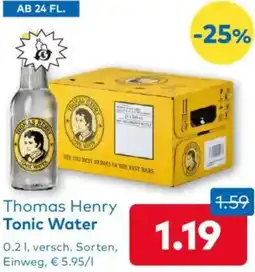 T&G Thomas Henry Tonic Water Angebot