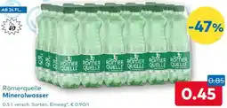 T&G Römerquelle Mineralwasser Angebot