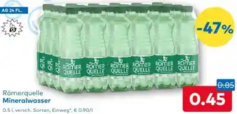 T&G Römerquelle Mineralwasser Angebot